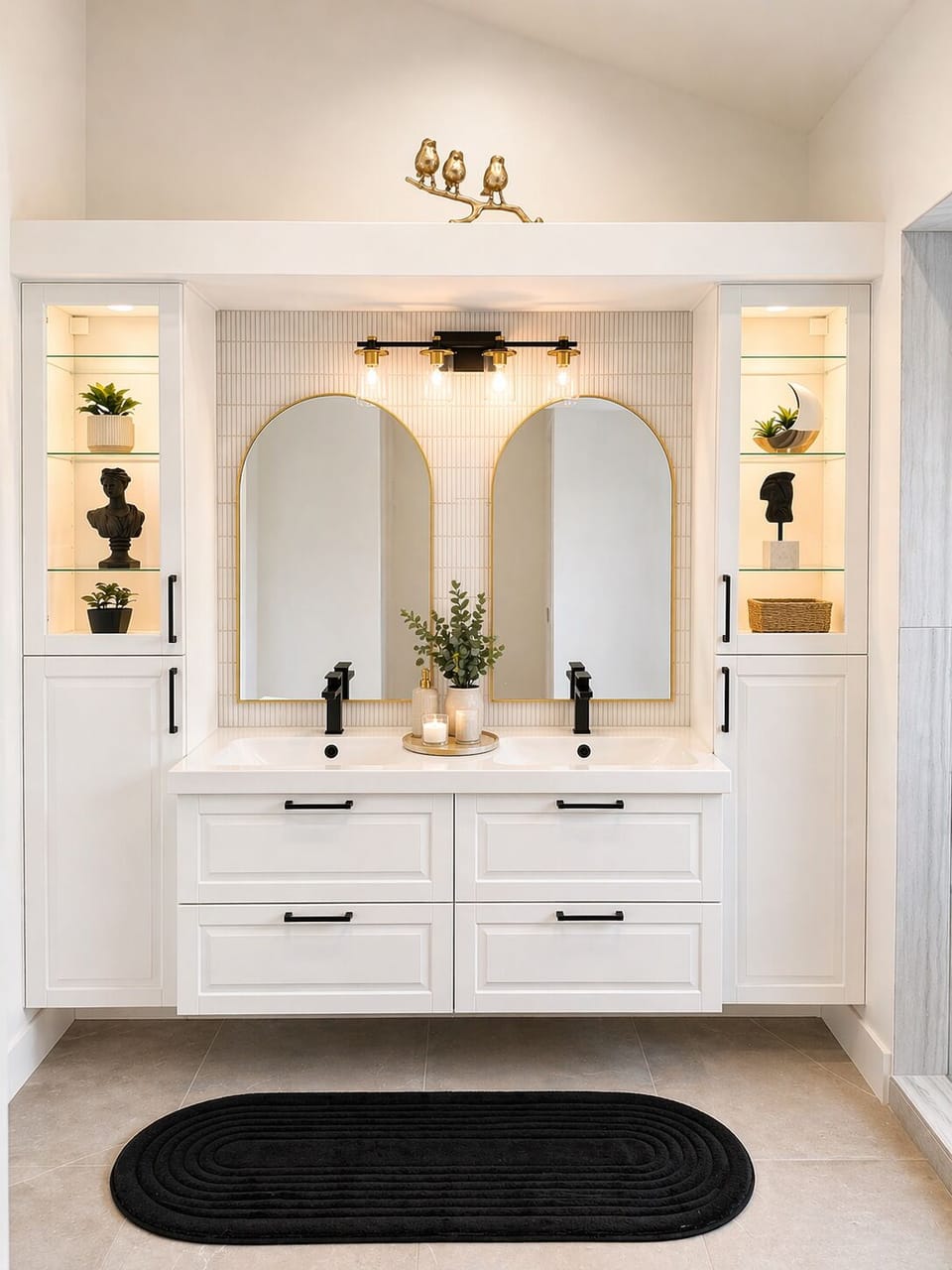 Clean Modern Bathroom with Spacious Vanity