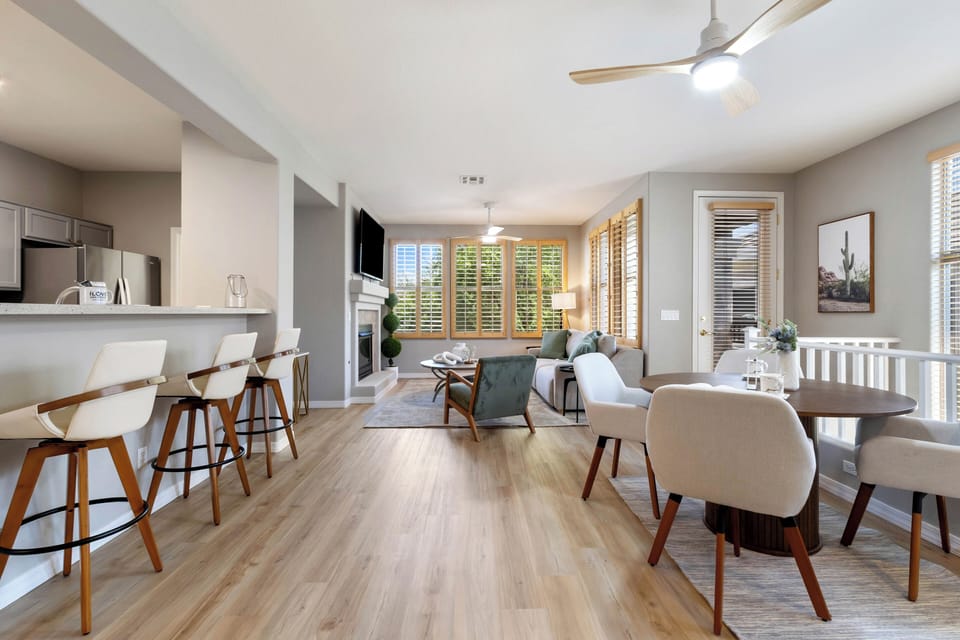 Dining Table for 4 adjacent to the living room