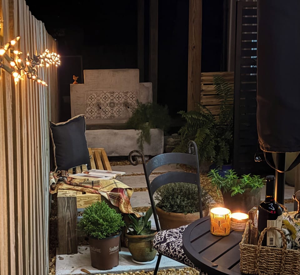 Private cozy courtyard