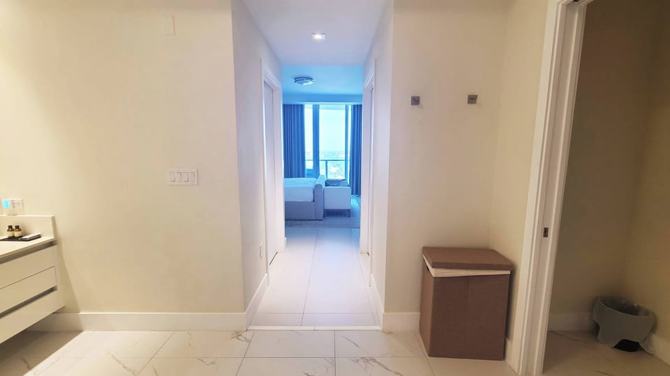 The exit of our master bathroom.