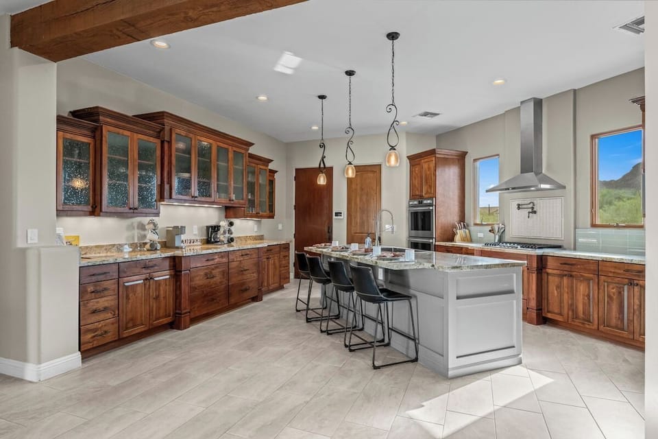 High-end appliances and a massive island ready for your culinary creations.