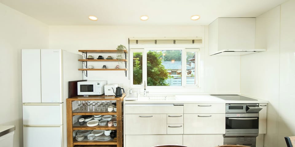 Villa, 1 Bedroom, Non Smoking, Ocean View | Private kitchen | Full-size fridge, microwave, stovetop, toaster