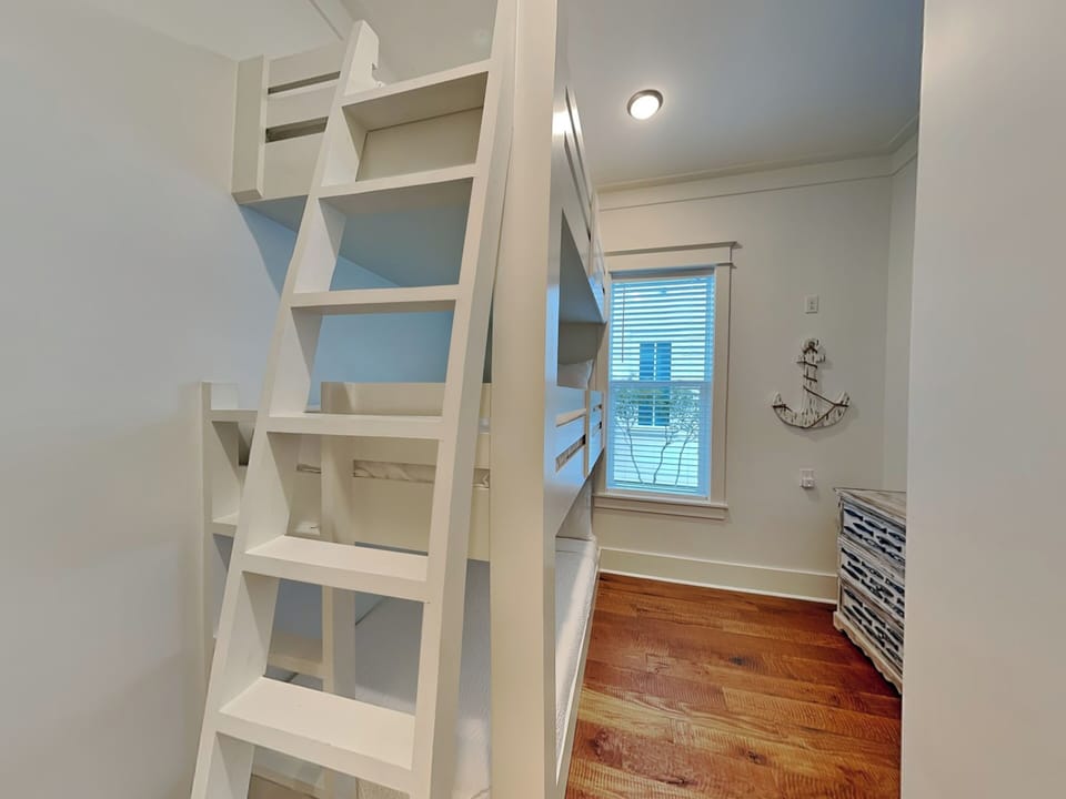 Second Bedroom, First Floor - Twin/Twin/Twin Bunk Bed