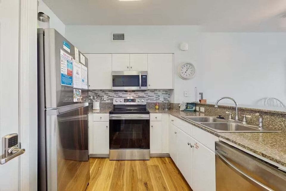 Fully equipped kitchen with cooking essentials