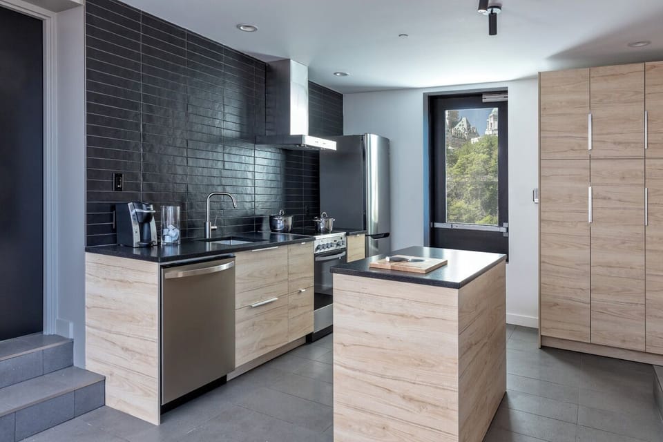 L Appartement (No elevator) | Private kitchen | Fridge, espresso maker, electric kettle