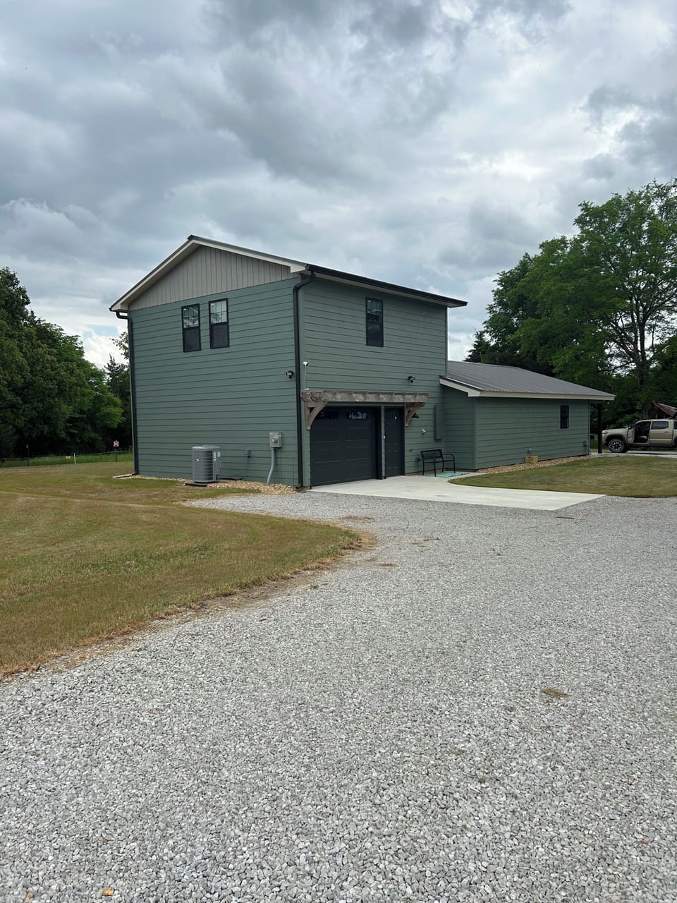 Entrance to house from Poorhouse Road