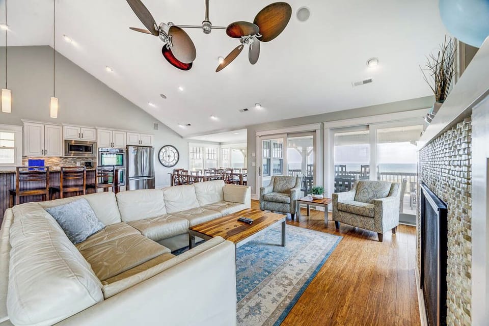 Third-Level Living Room with Deck Access