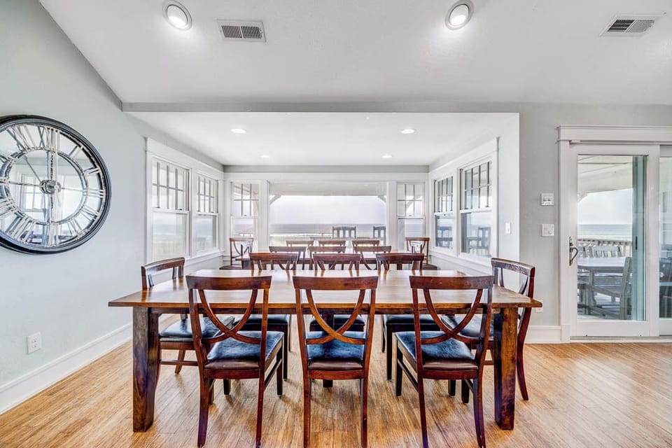 Third-Level Dining Room with 2 Tables (seats 10 each)