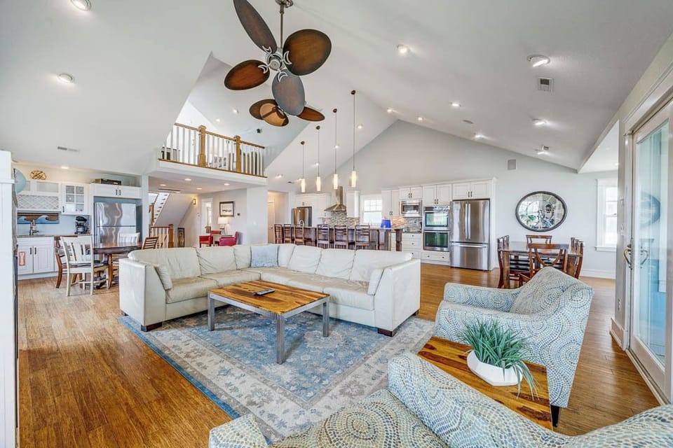 Third-Level Living Room with Deck Access