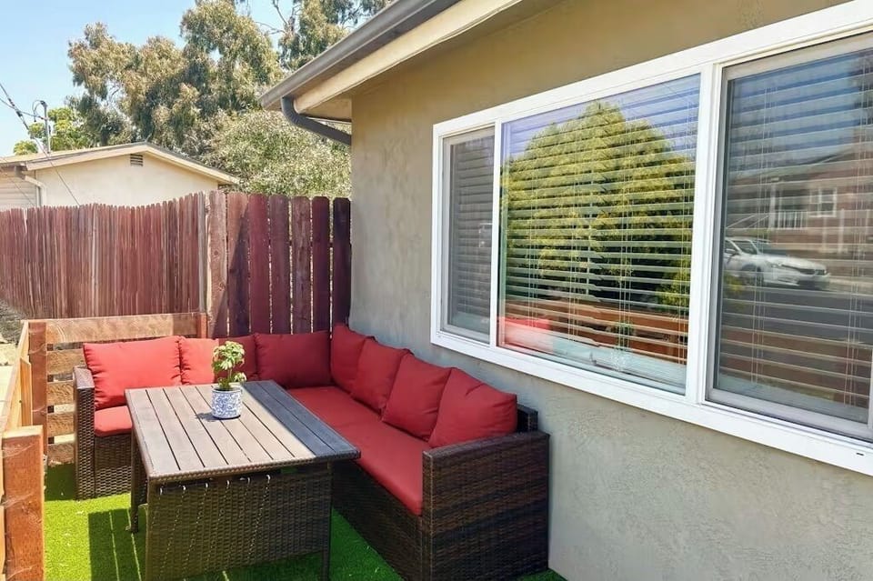 Patio seating area