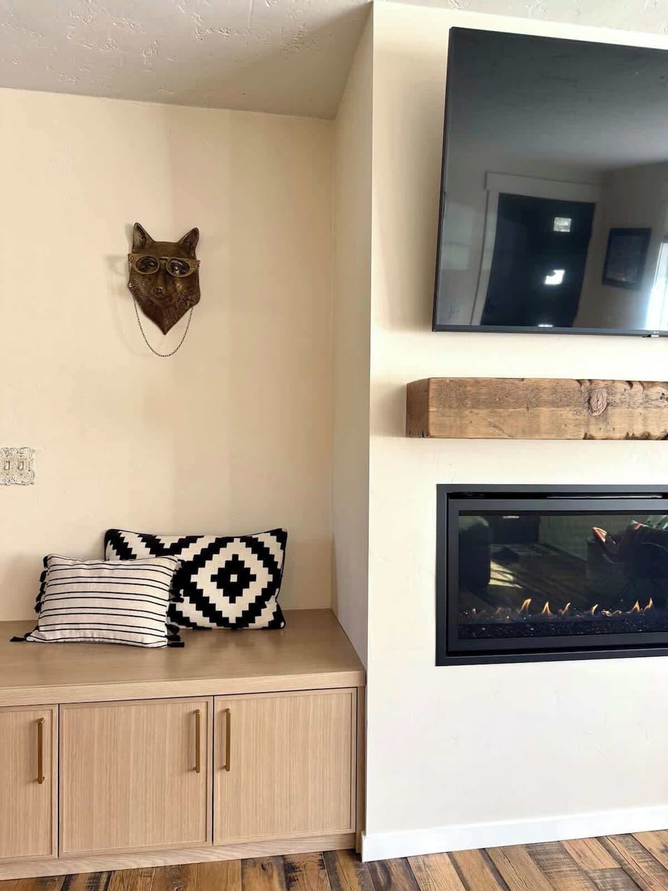 Living Room w/ NEW fireplace