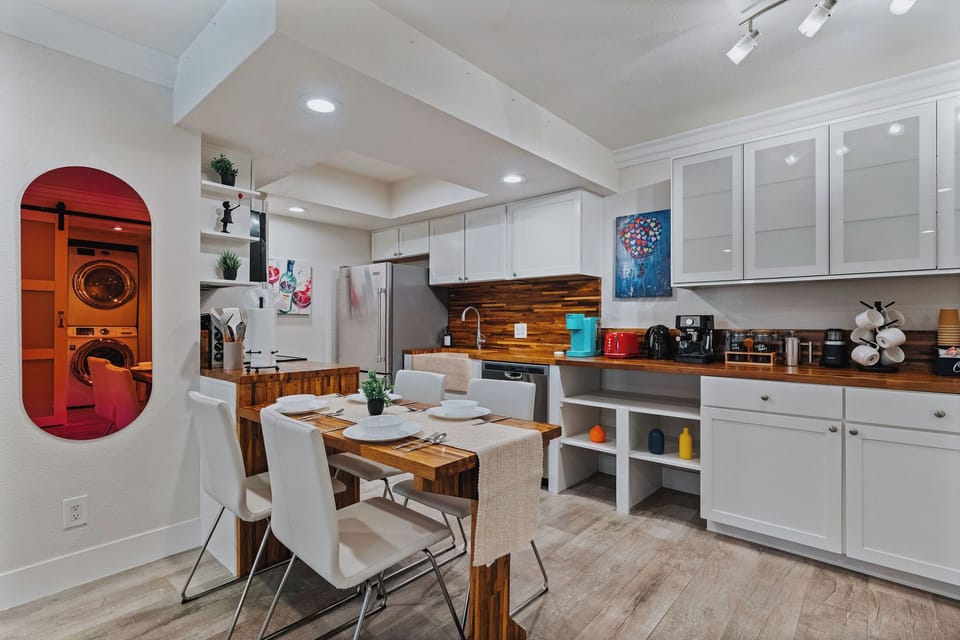 Fully stocked kitchen