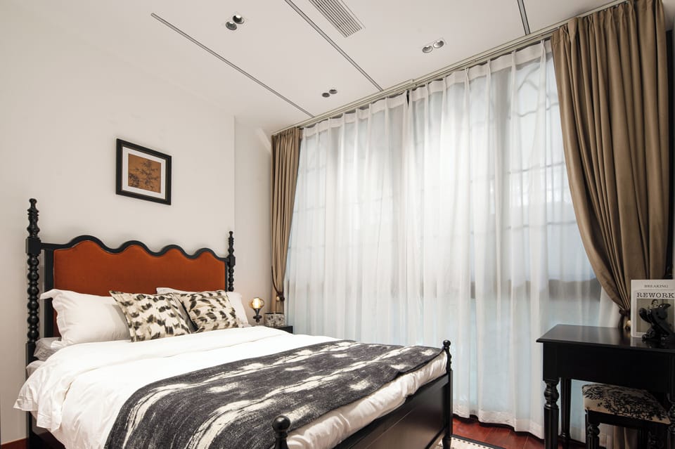 Individually decorated, individually furnished, blackout drapes