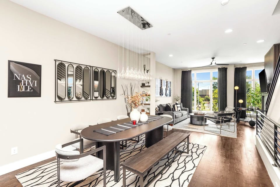 Open Living Room/Dining Room