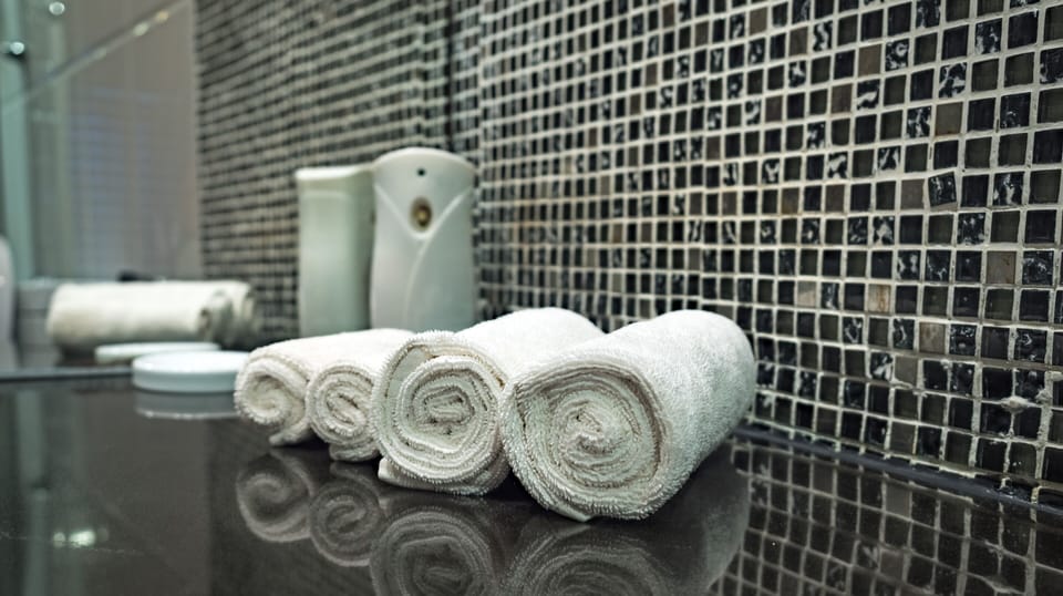 Deluxe Double or Twin Room, 1 King Bed, Refrigerator, Beachfront | Bathroom amenities | Shower, rainfall showerhead, free toiletries, hair dryer