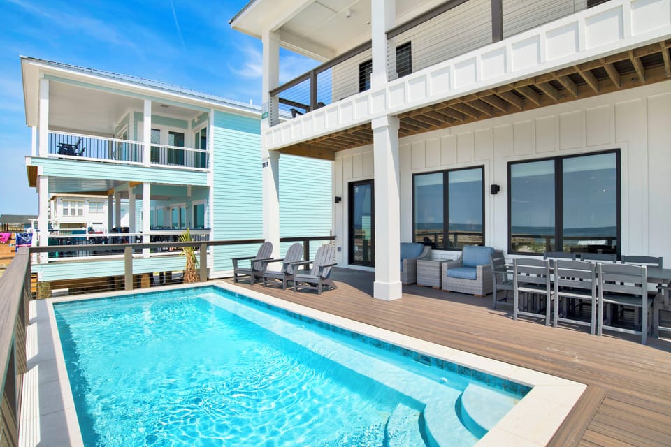 Featuring a private - heated pool with Gulf views