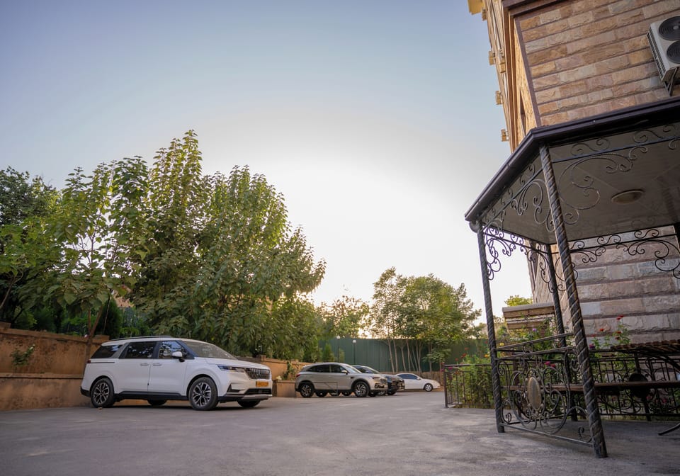 Free and secure parking, a place to enjoy the nature