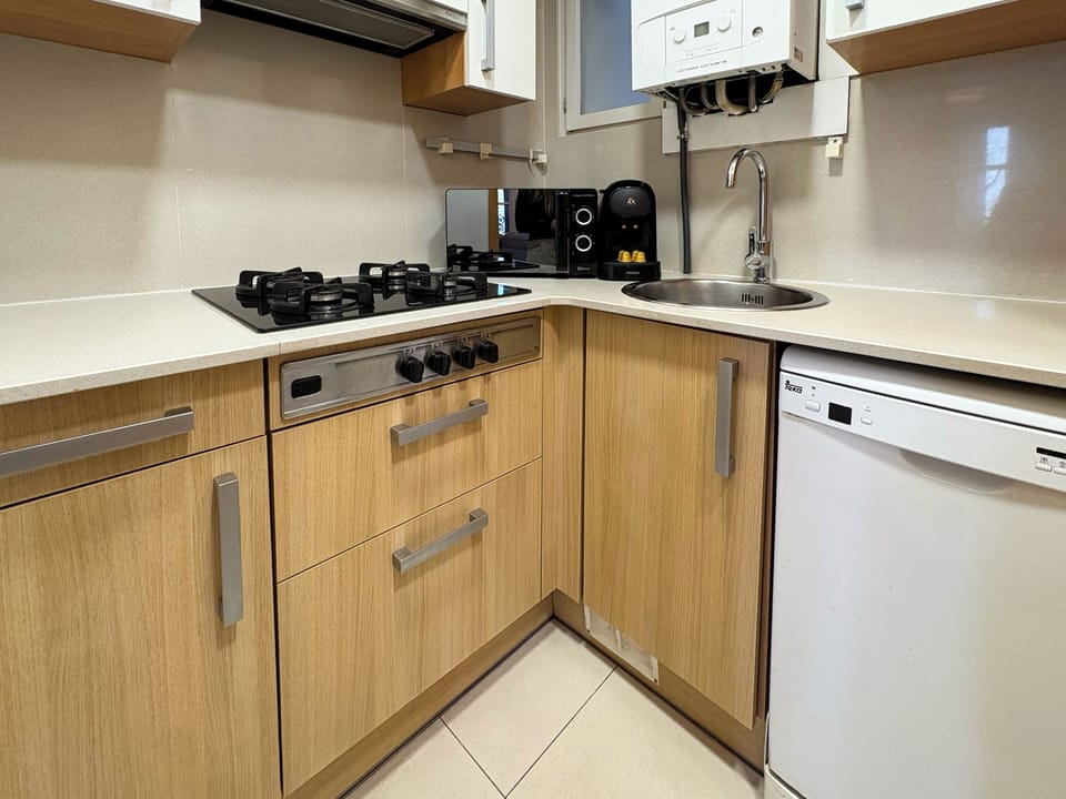 Apartment (3 Bedrooms) | Private kitchen | Microwave, oven, dishwasher, electric kettle