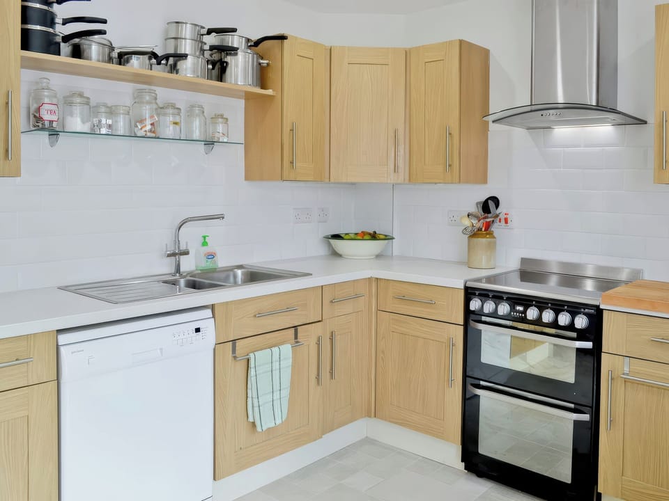 Fridge, microwave, dishwasher, toaster