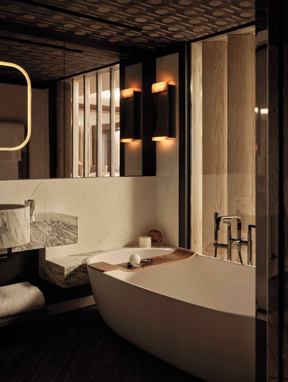 Premium bedding, pillowtop beds, free minibar, soundproofing