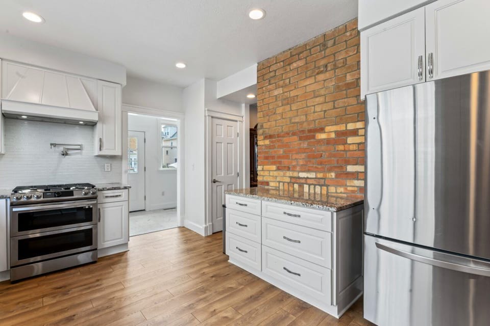 Exposed original brick. 