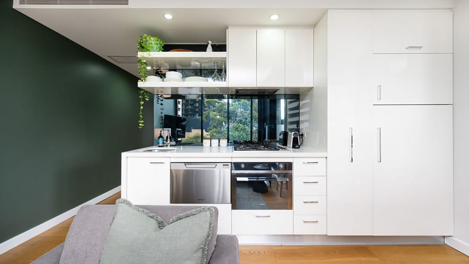 The kitchen has everything you need