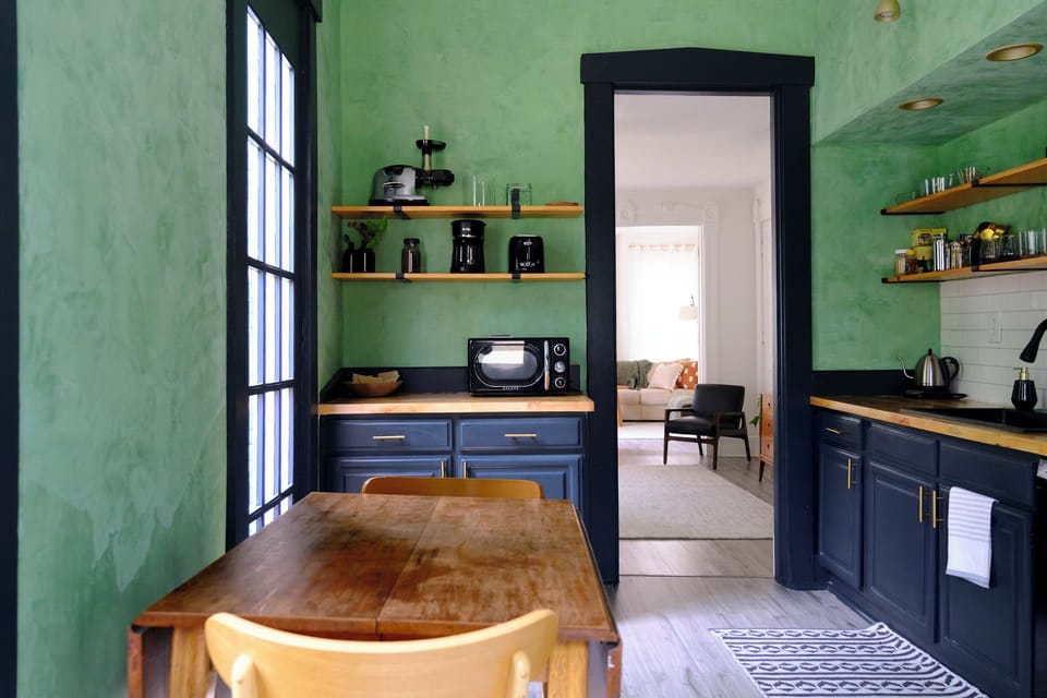 Start small or gather more—drop-leaf table adapts to your plans for 2-6 (Side B)