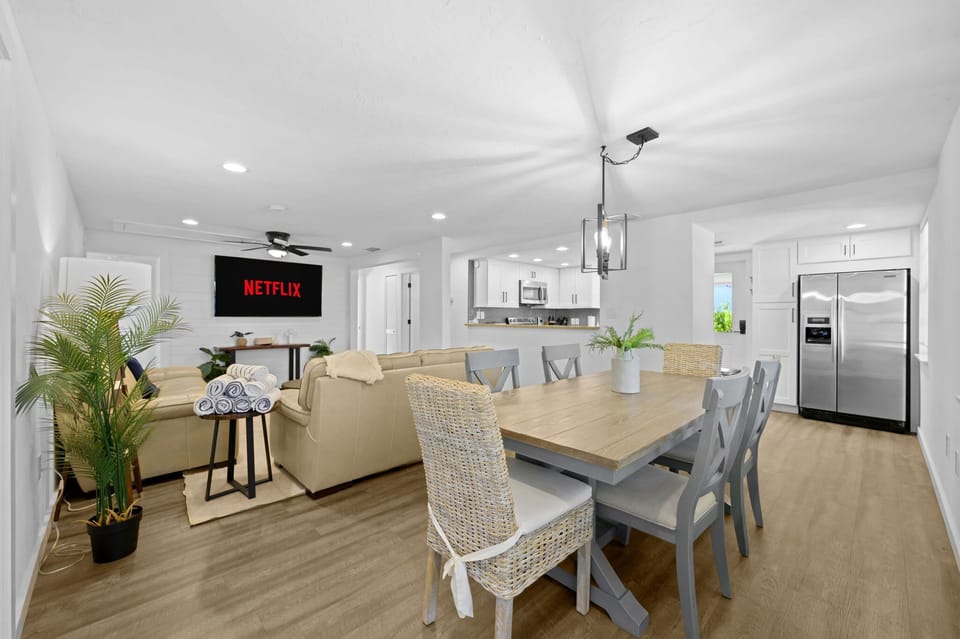 Whether you're gathering for a meal or settling in for a movie marathon, our spacious and bright interior is ready for you.
