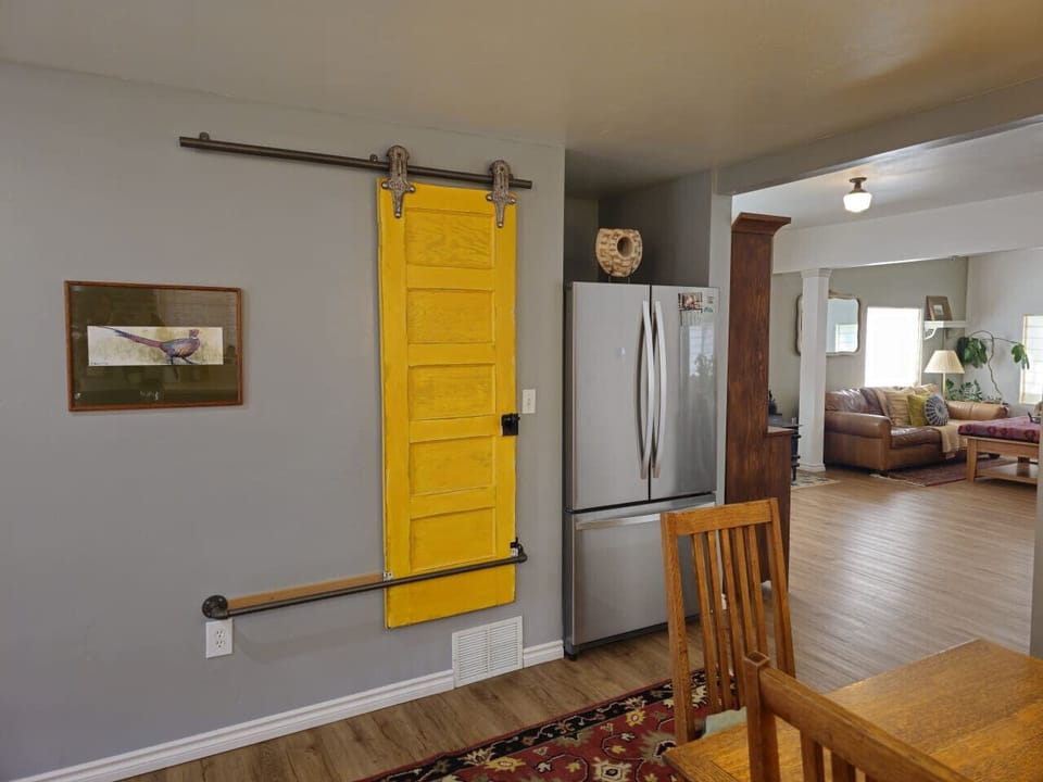 View from the kitchen into the living room
