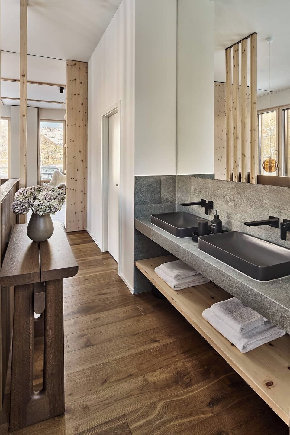 Panorama Penthouse | Bathroom | Separate tub and shower, hair dryer, towels, soap