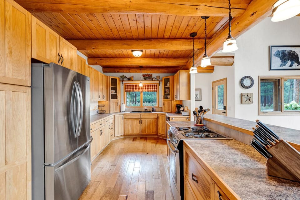 Hallway View of the Kitchen Space