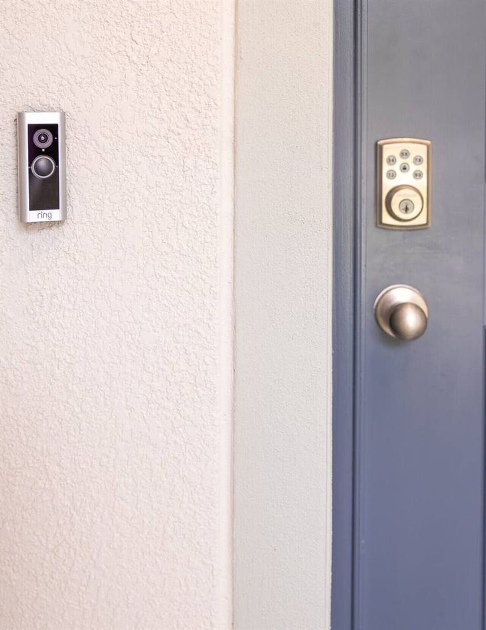 Ring doorbell and camera. Keyless entry with personal code for your stay.