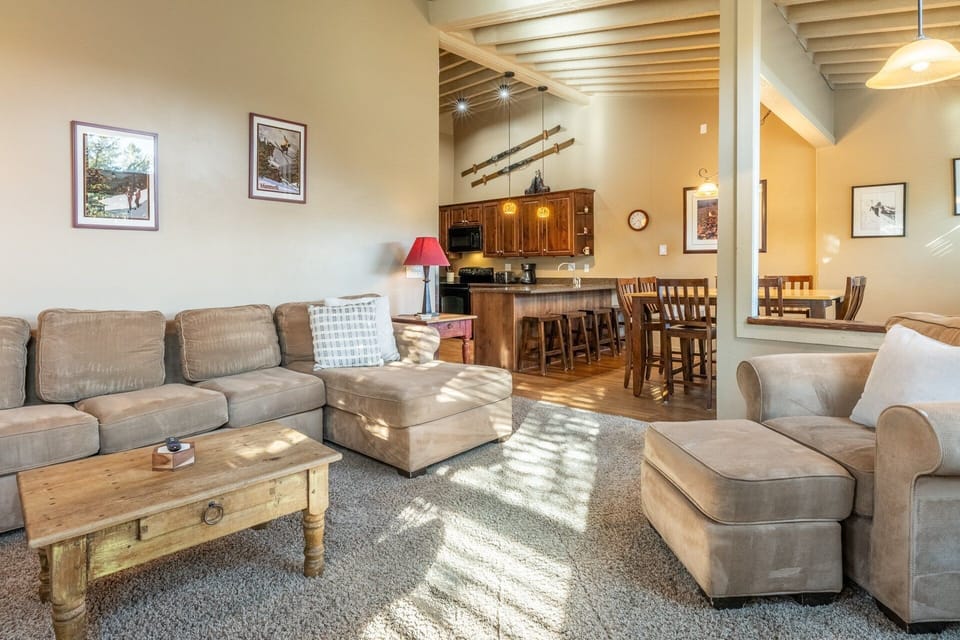 Living Room, Wood Burning Fireplace, Flatscreen TV
