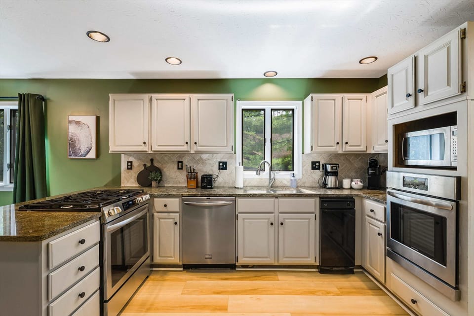 Your culinary adventure starts here. This kitchen is stocked and ready for everything from your morning coffee to a gourmet meal.