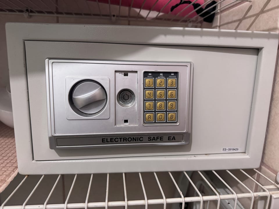 Safe available at the unit 
