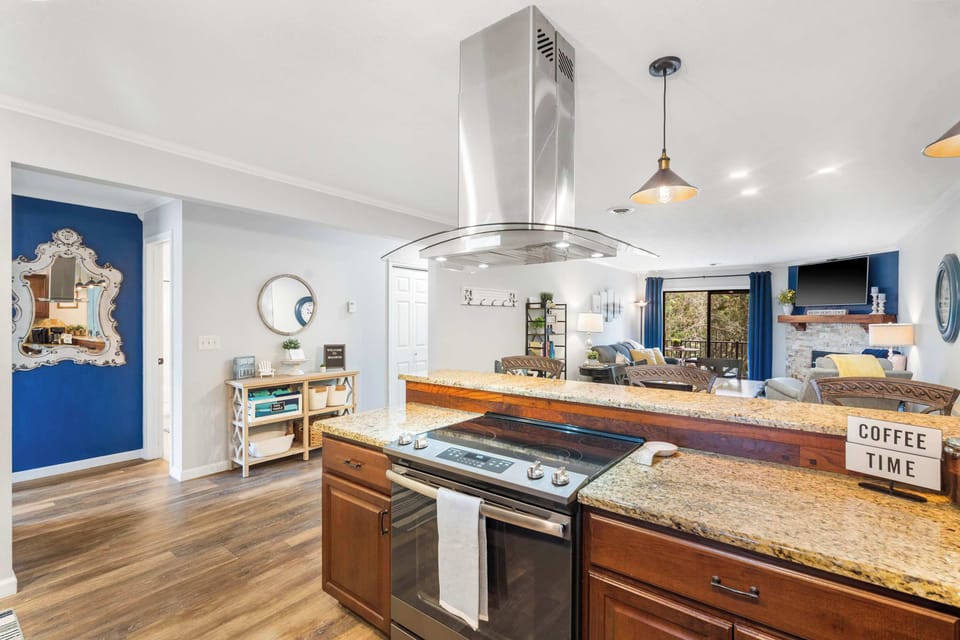 The inviting kitchen offers ample space & all the comforts of home​