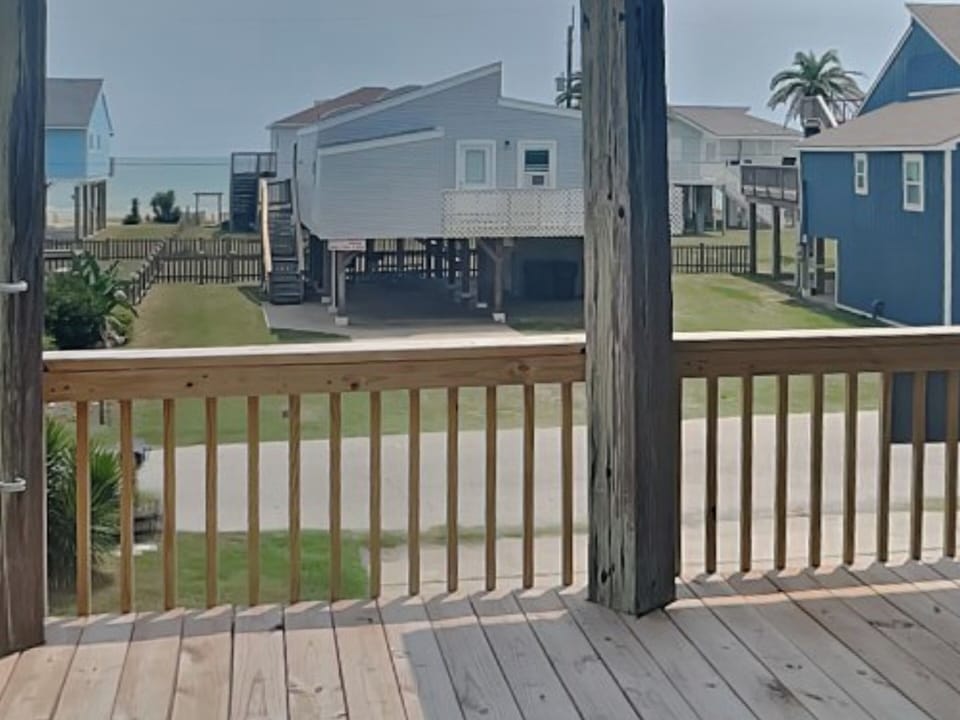 Covered Back Patio with Water Views