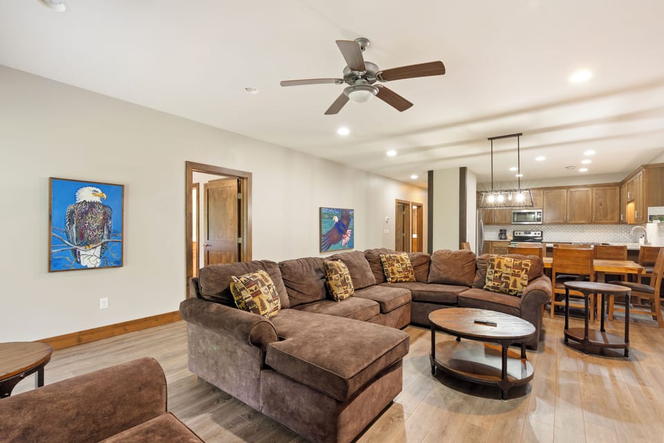 Living room with Twin and Full sofa Sleepers