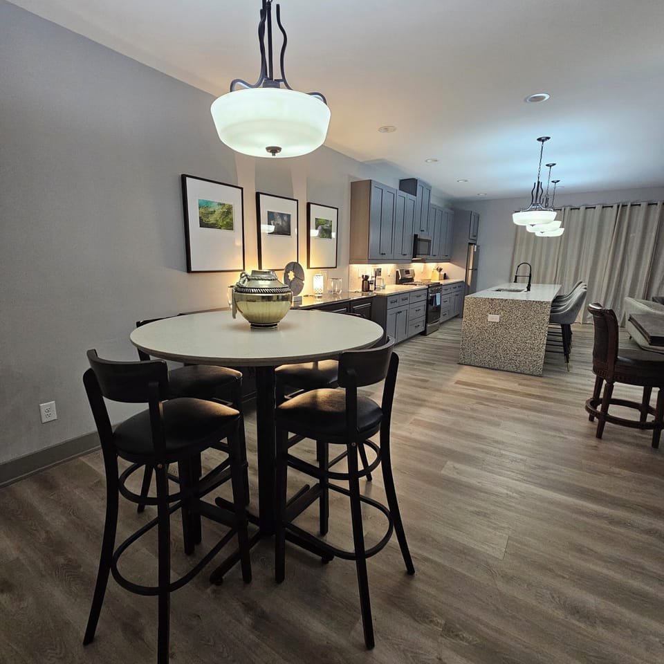 Main Floor Breakfast high top table seats four