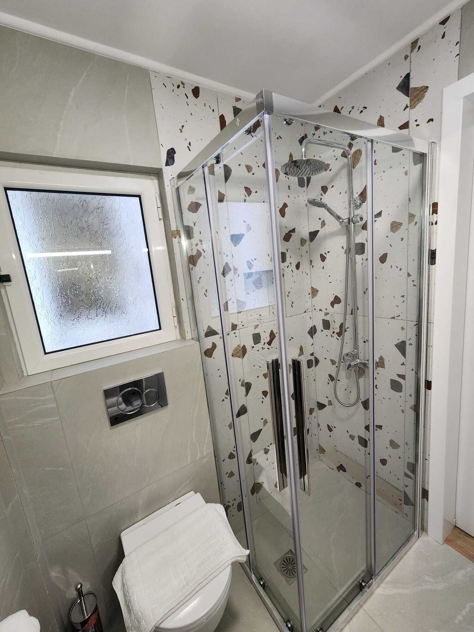 Shower in the bathroom