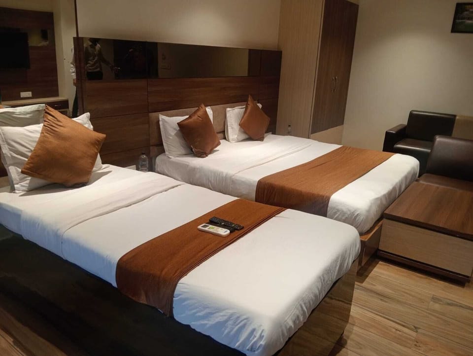Family Double or Twin Room, City View | Iron/ironing board, free WiFi