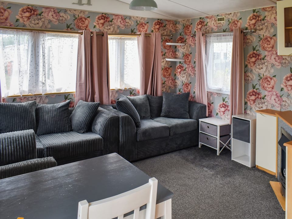 Living area | Praise Machine Caravan Experience, St Osyth