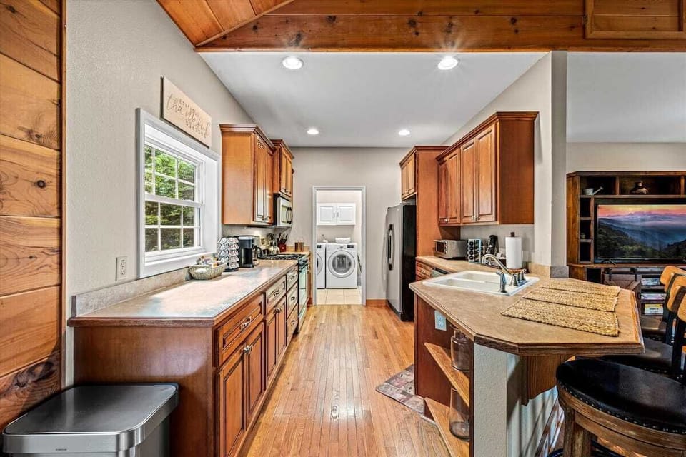 Fully stocked kitchen with all amenities you need to prepare your meals