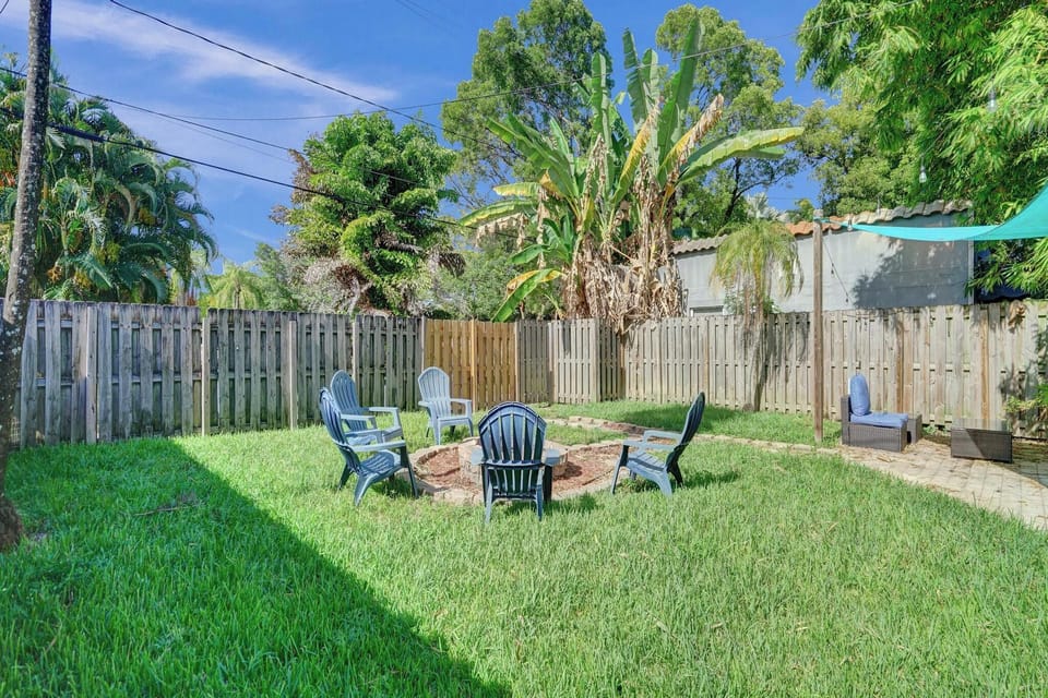 Large fenced yard perfect for kids or pets