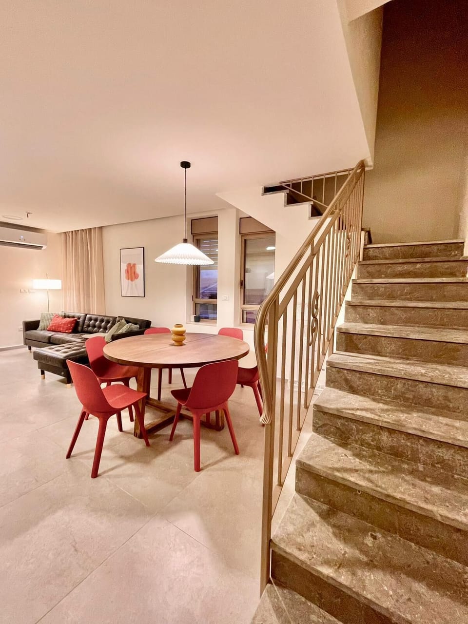 Stairs to two bedrooms upstairs