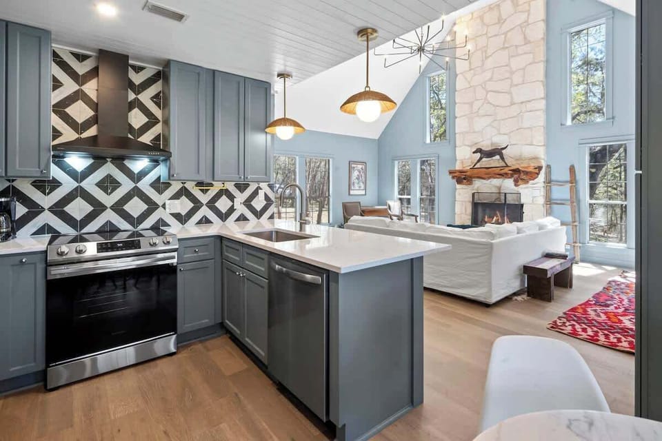 Seamless Kitchen & Living Flow