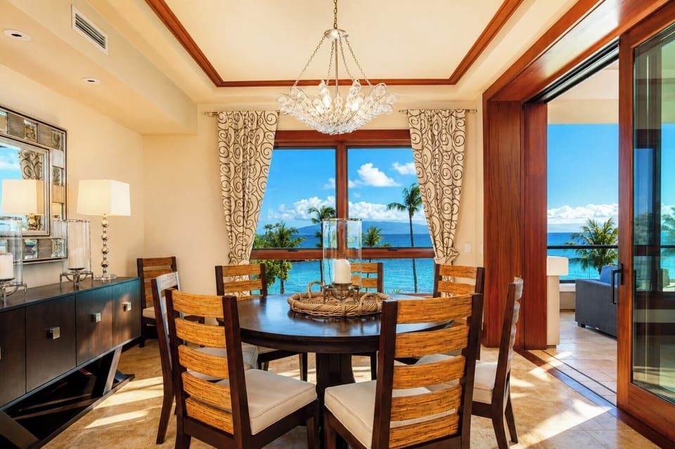 Dine indoors with plenty of light and views of the island landscape MON-1303