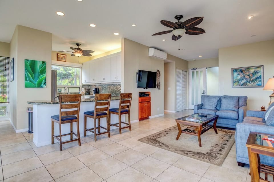 From the sleek tile floors to the gentle ceiling fan swirl, every detail was chosen for your comfort     KBV-16G4