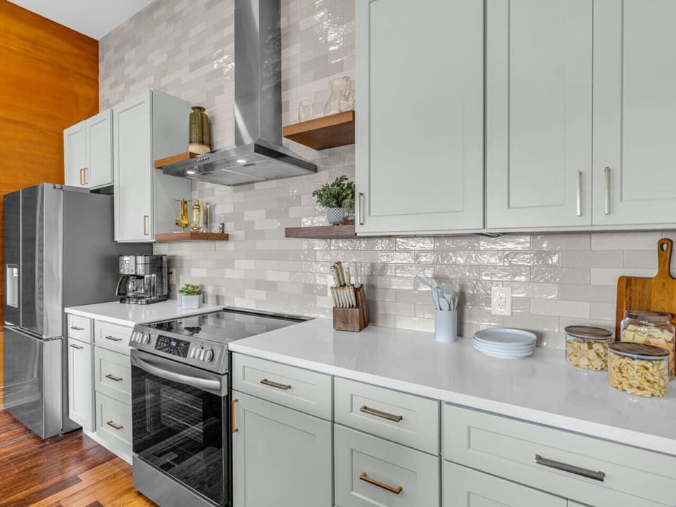Gourmet Kitchen: Cook up a storm in this stylish space with modern appliances and chic decor!