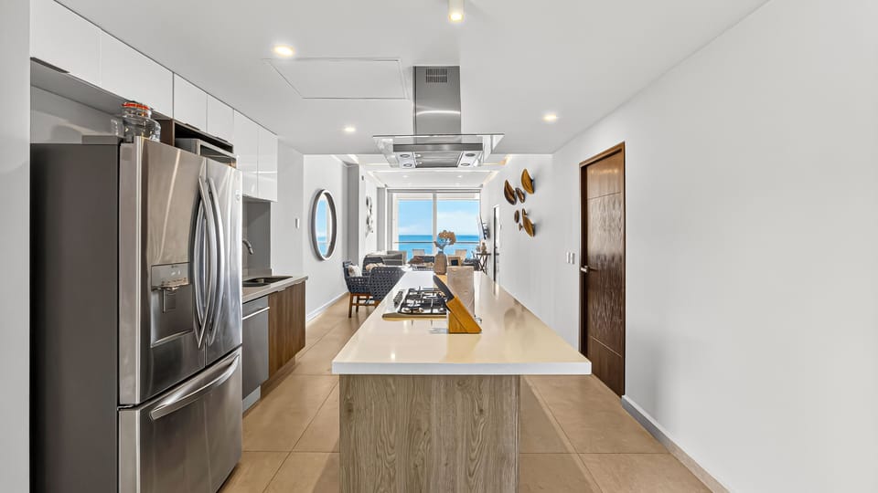 Comfort Condo, 2 Bedrooms, Balcony, Beach View | Living area | 43-inch Smart TV with cable channels